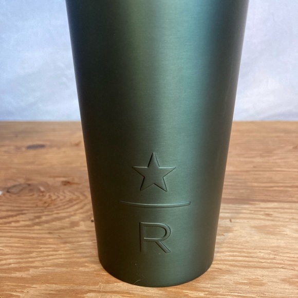 NWT Starbucks Reserve 2022 Holiday Light Olive ‘Green SS Cold Cup’ Tumbler - Picture 6 of 10